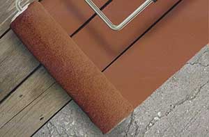 Applying new surface coating over concrete, composite or wood decking