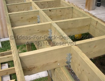 Joist blocking for alternate decking direction