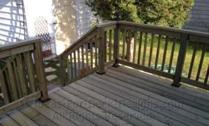 Building Wooden Railings - Installing Wood Deck Railing ... Building Wooden Railings - Installing Wood Deck Railing ...