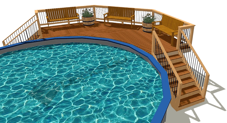 28 ft round above ground pool