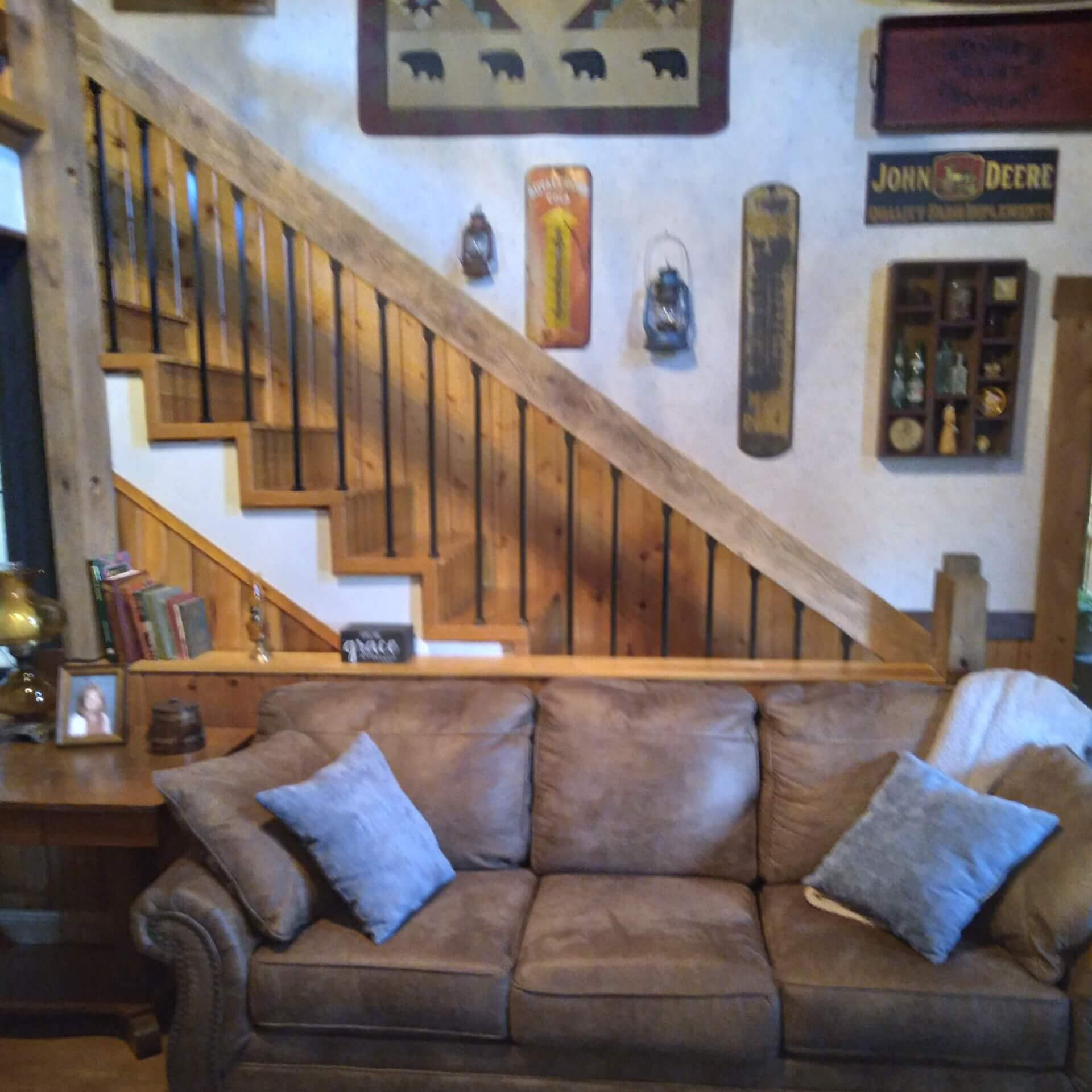 Gary Bear used the Snap'n lock balusters for his stairs Finished look of the Stairs using the Snap'N Lock balusters