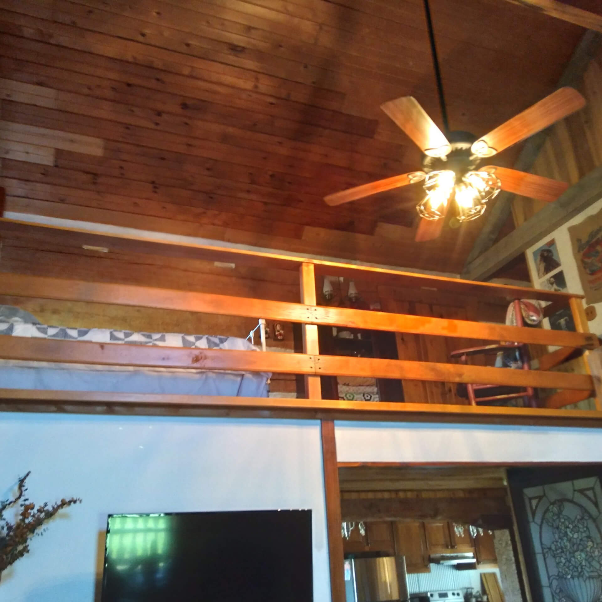 This is how it looked before the Snap'n lock balusters were used. Stairs with Snap'n Lock Balusters