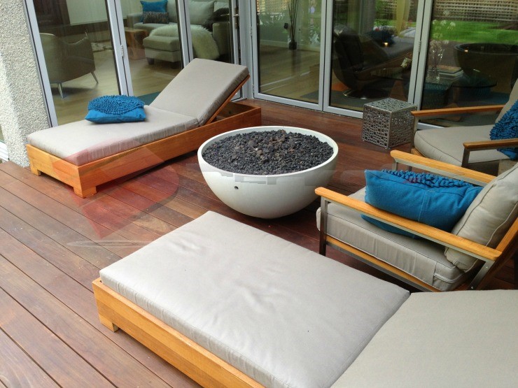 Ipe Deck with warm and rich colors