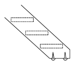 Stair stringer elevated above landing surface