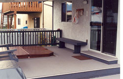 Tub Set Into The Deck