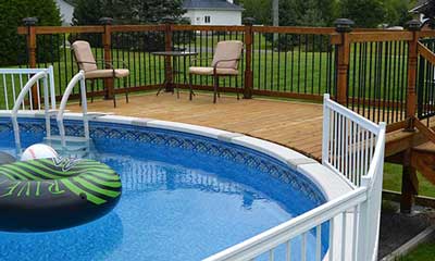 white above ground pool deck white above ground pool deck