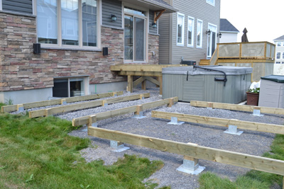 Titan Deck Foot - Ground Anchored Deck Footings In A 