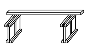 Setting up the positioning of the legs Setting up the positioning of the legs