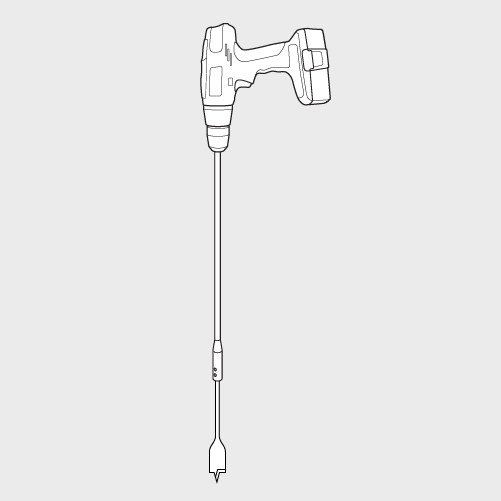 Testing soil with a drill bit