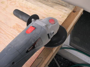 Grind all joints between plywood sheeting