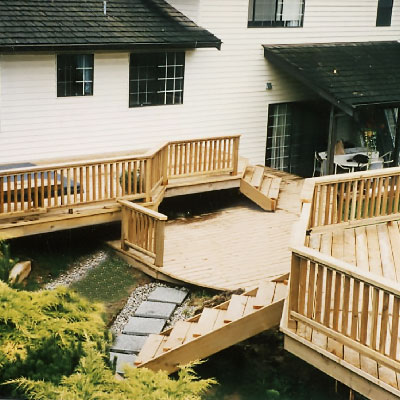 wood deck wood deck