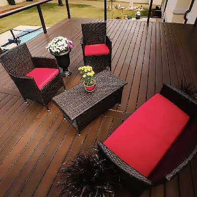 beautiful wood deck