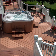 a hot tub deck design