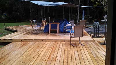 View of all three decks View of all three decks