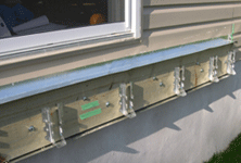 Ledger board mechanically flashed Ledger board mechanically flashed