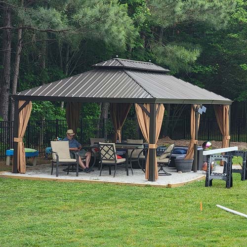 Metal Gazebo Kit backyard Metal Gazebo Kit backyard