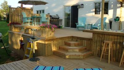 Part of deck