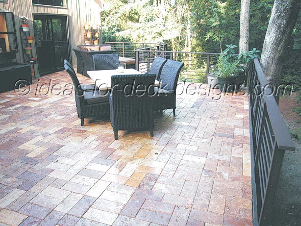 Instant Paver Deck On Wood Frame Deck Paver Project