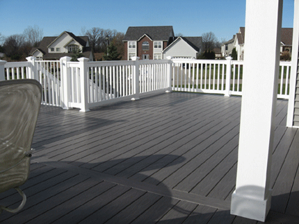 PVC solid deck boards