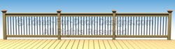 Intermittent protruding small posts Intermittent protruding small posts
