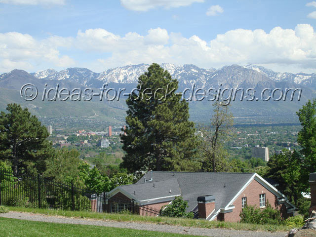 View of mountains near Salt Lake