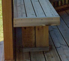 Finished bench Finished bench