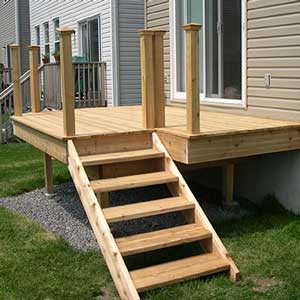 small cedar deck