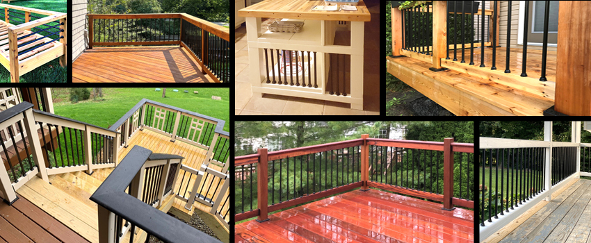 Multiple decks and uses of Snap Lock balusters