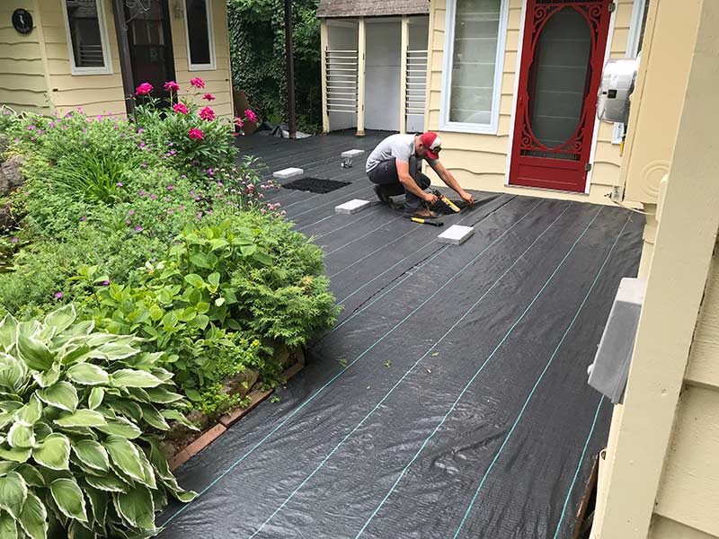 Preparing the substrate.