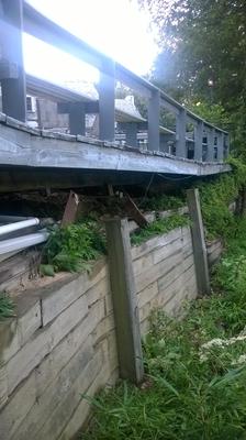 Retaining wall and Deck edge