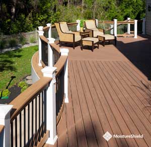 Tropical grain and coloration of synthetic deck boards Tropical grain and coloration of synthetic deck boards