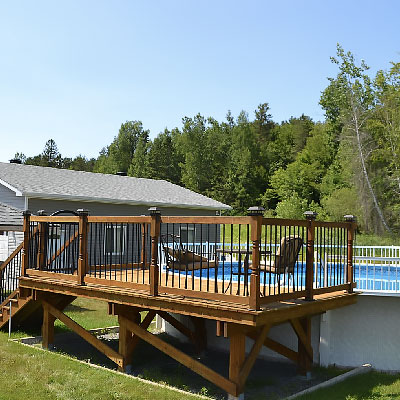 above ground pool decks