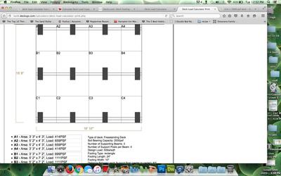 deck tub support footing layout four person existing decksgo